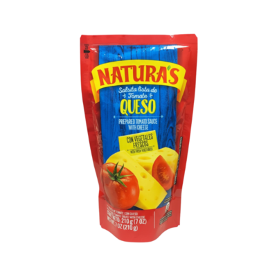 Naturas Salsa de Tomate con Queso/Tomato Sauce with Cheese 24/210 g