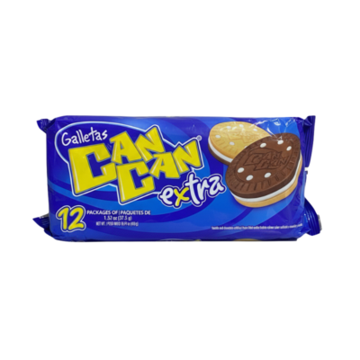 Can Can Galleta Extra/Choco and Vanilla Cookies 16/450 g
