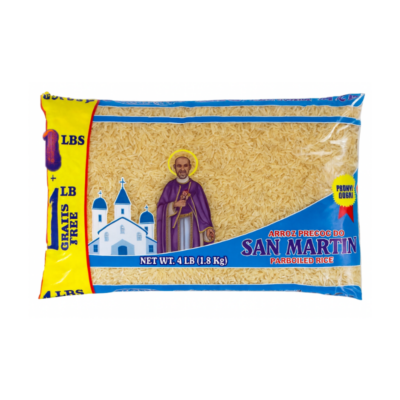 San Martin Arroz Precocido/Parboiled Rice 6/4 Lbs
