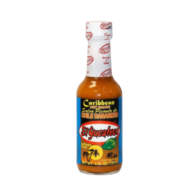 El Yucateco Chile Habanero Caribbean/Hot Sauce 12/4 oz