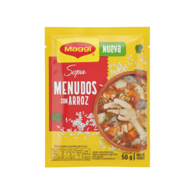 Maggi Sopa Menudo con Arroz/Chicken Gizzard with Rice Soup 1/12/1.76 oz