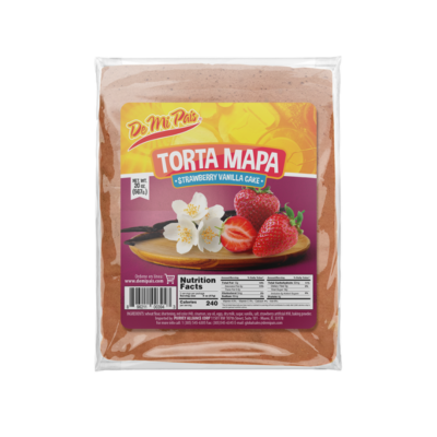 DMP Torta Mapa Fresa/Strawberry Vainilla Cake 6/20 oz