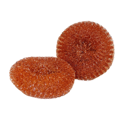 Imusa 21290 Estropajos Redondos de Cobre/Round Copper Scrubber (2 pk) 1/6 U