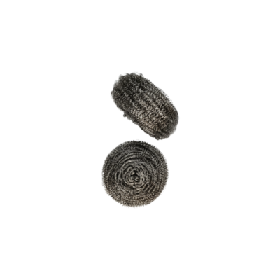 Imusa 21150 Estropajo Redondo de Metal/Round Steel Scrubber (2 pk) 1/6 U