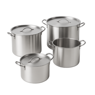 Imusa 40320 1 Set de Ollas/Stainless Steel Pot Set (8; 12; 16; 20 qt) 1/4 U