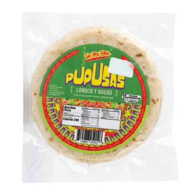 DMP Pupusa de Maiz Queso Y Loroco /Corn, Loroco and Cheese Pupusa 1/16 oz