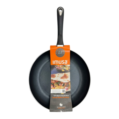 Imusa 25012 Sarten Bistro 12" / Bistro Saute Pan, Black 1/4 U 12