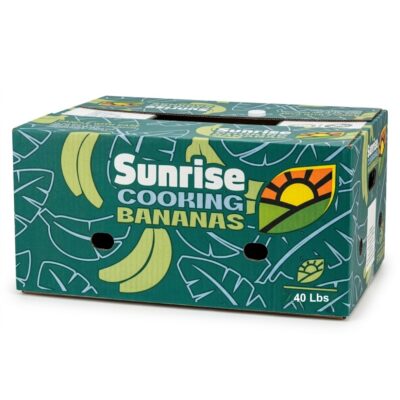Sunrise Bananos Verdes Caja /Box of Green Bananas 1/40 Lbs