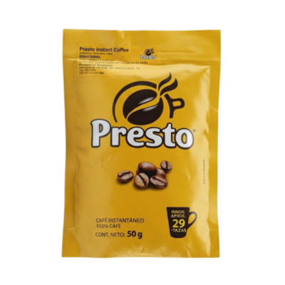 Nestle Cafe Presto Amarillo (Bolsa) /Instant Coffee (Bags) 6/50 g