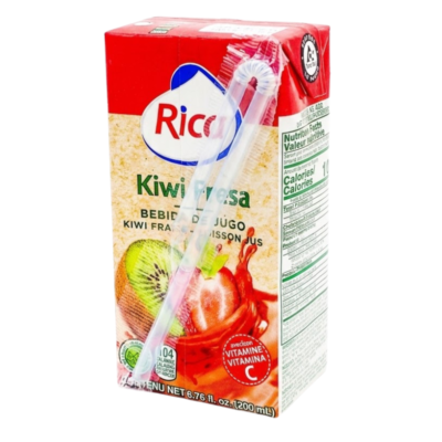 Rica Nectar De Kiwi y Fresa / Kiwi-Strawberry  Nectar 24/3PK 200 ml