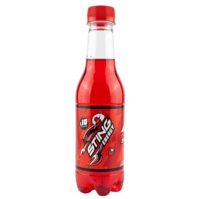 Sting Bebida Energizante Sabor A Fresa / Sting Energy Drink 12/300 ML (10.1 oz)