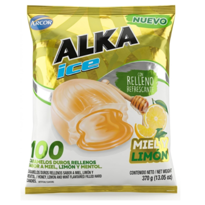 Alka Ice Miel Y Limon / Honey Lemon Candy 1/100 U (370 g)