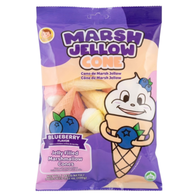 Josh Bosh Mora Azul Cono Marshmallow / BlueberryJelly Filled Marshmallow Cone 24/3.53 oz