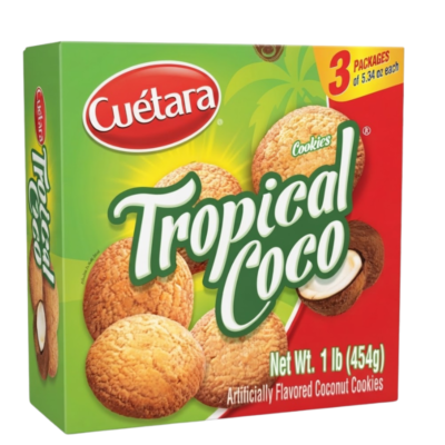 Cuetara Galletas Tropical Coco / Tropical Coconut Cookies 12/1Lb (454 g)