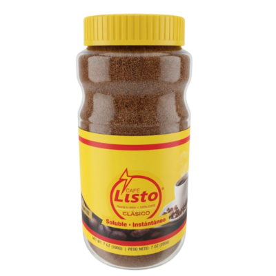 Cafe Listo Clasico Soluble e Instantaneo / Classic Instant Soluble Coffee 8 / 7 oz (200 g)