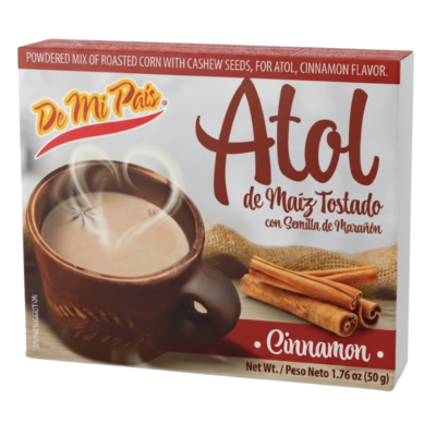 DMP Atol de Maiz Sabor Canela / Cinnamon Flavored Corn Atol Mix 12 / 1.76 oz (50 g)