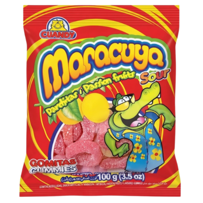 Guandy Gomitas Maracuya / Passion Fruits Flavored Gummies 20 / 3.5 oz (100 g)